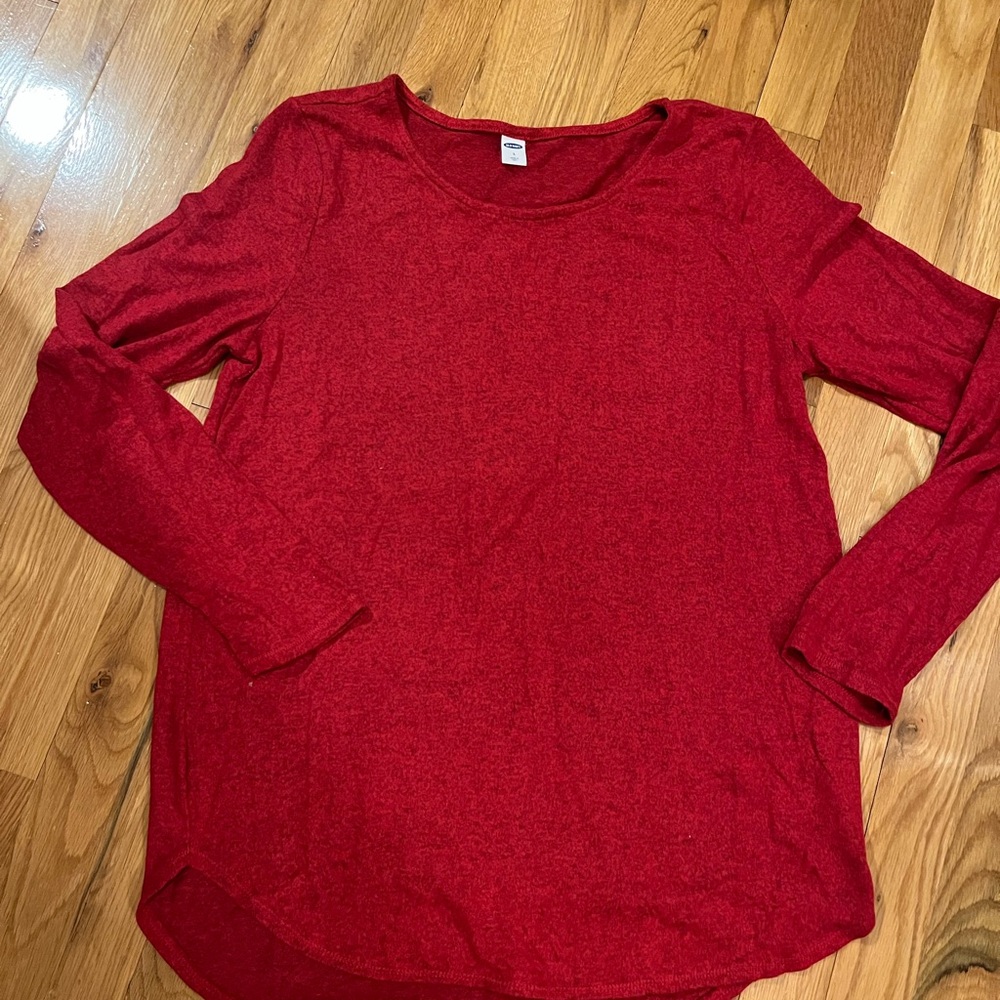 OLD NAVY Women's Red Long Sleeve Top